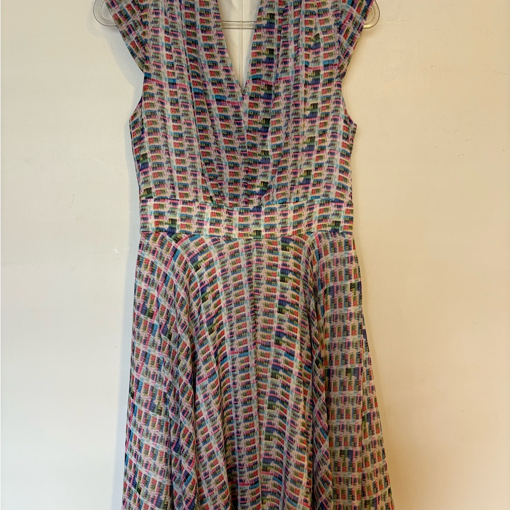 Elegant Multicolor Midi Dress